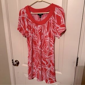 Kaktus size L red and white tunic